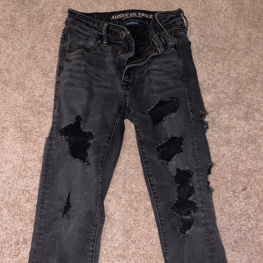 Ripped black jeans
